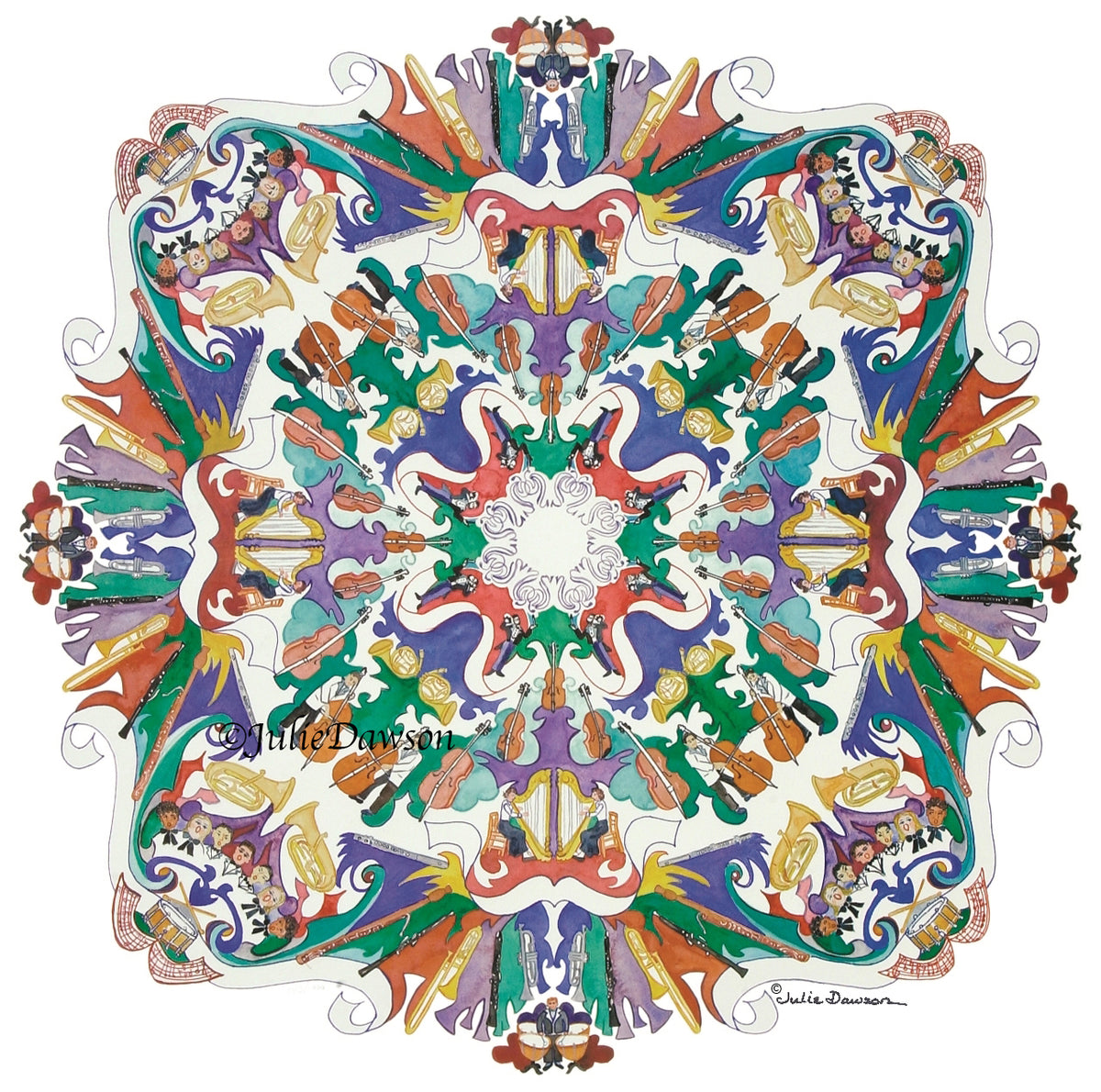 Reproductions: Kaleidoscope Artwork – Julie Dawson Art and Design