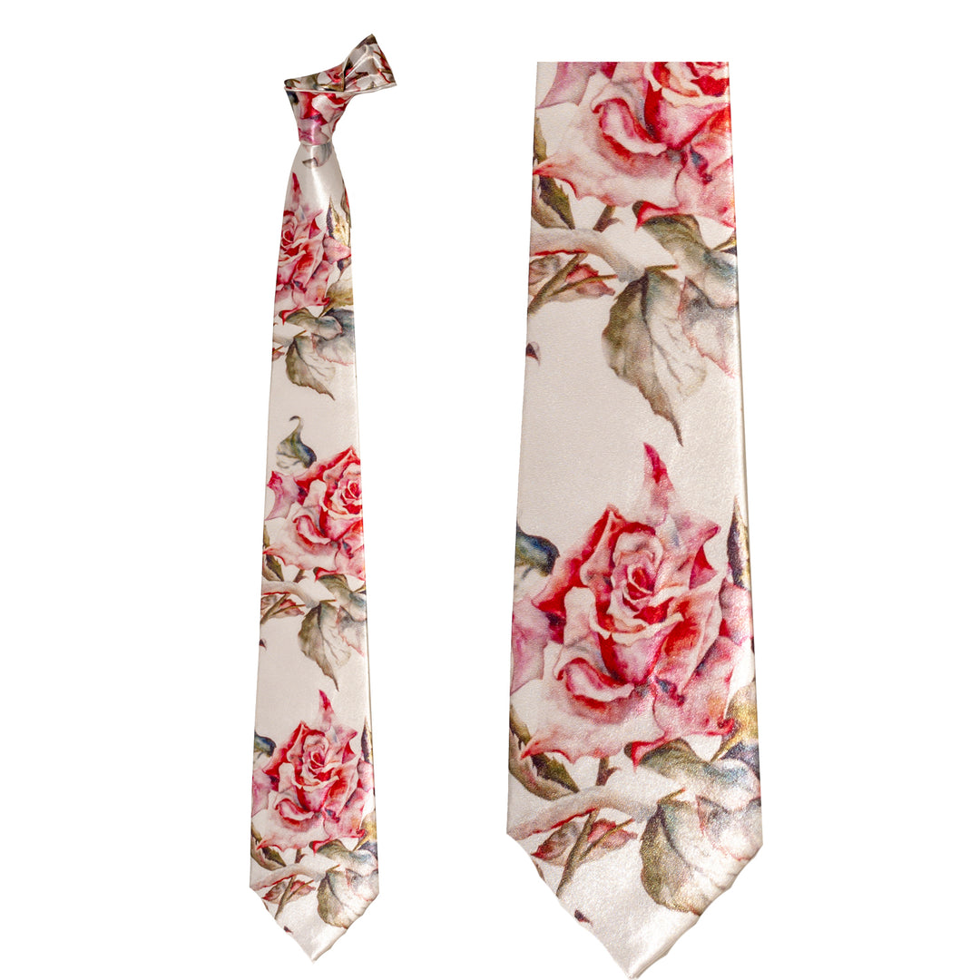 A Rose is a Rose Necktie – Julie Dawson Art and Design